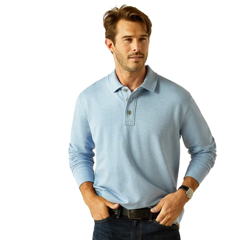Ariat Country Wilton Men's Sweatshirt - Chambray Blue Heather
