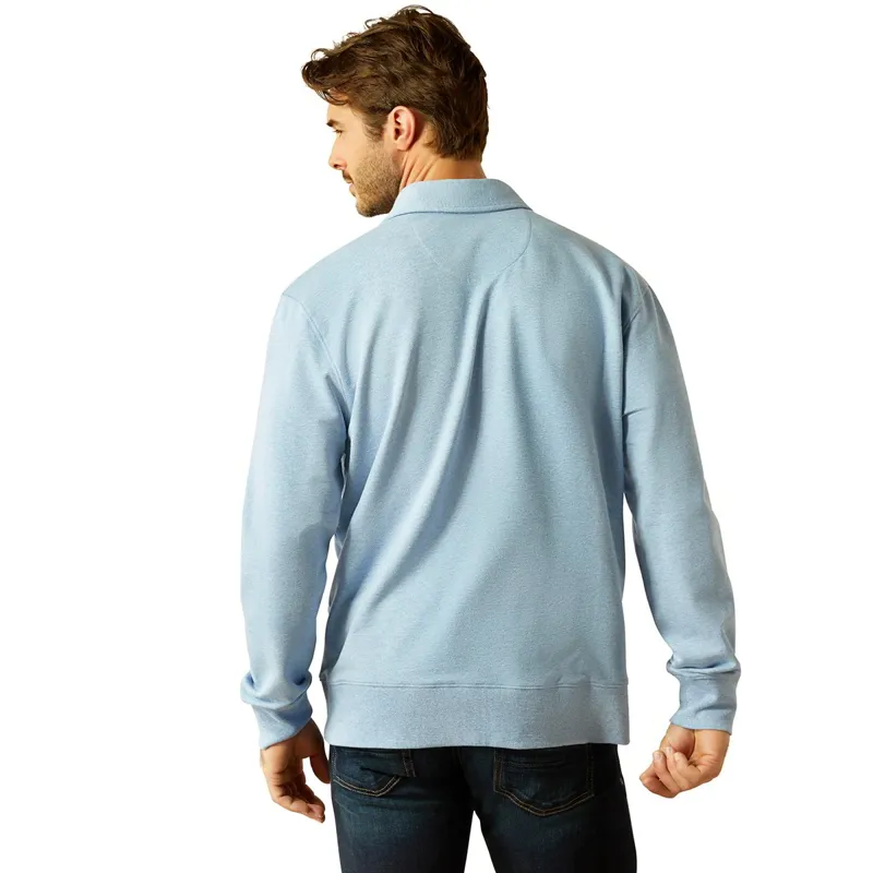 Ariat Country Wilton Men's Sweatshirt - Chambray Blue Heather-1