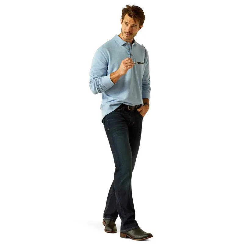 Ariat Country Wilton Men's Sweatshirt - Chambray Blue Heather-2