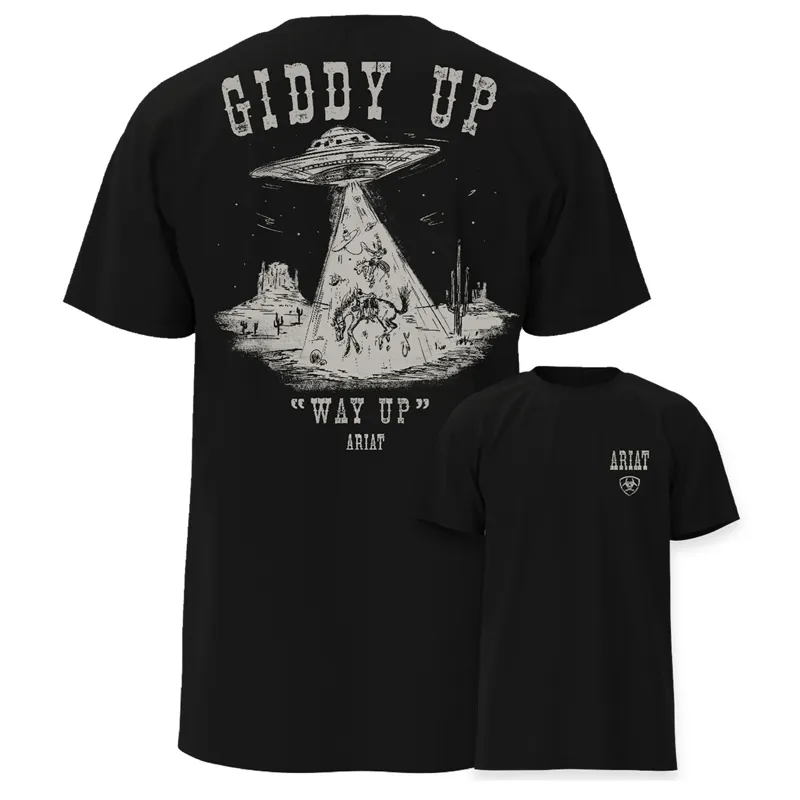 Ariat Cowboy Way-Up Men's Tee - Black-2
