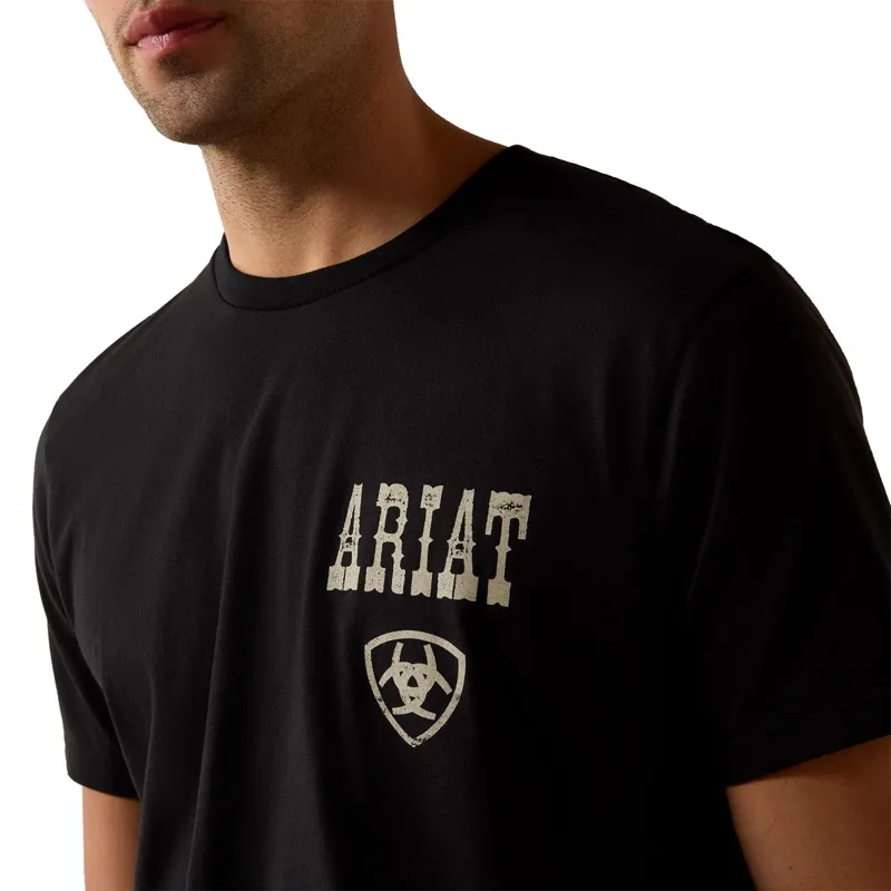 Ariat Cowboy Way-Up Men's Tee - Black-3