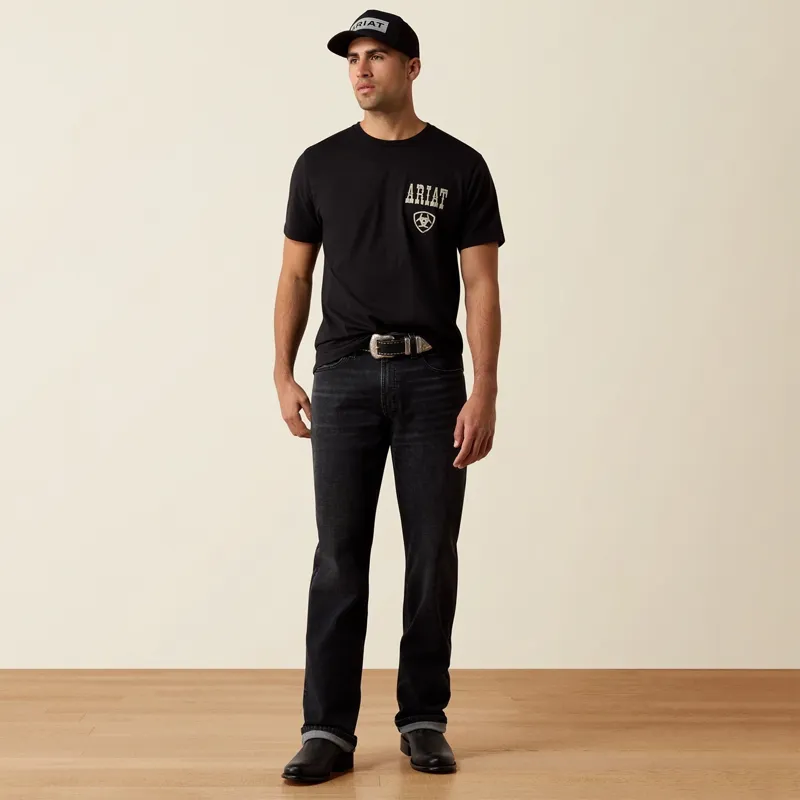 Ariat Cowboy Way-Up Men's Tee - Black-5