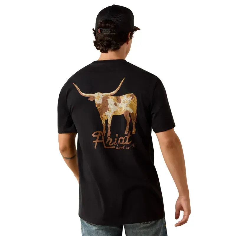 Ariat Cowmooflage Men's Tee - Black