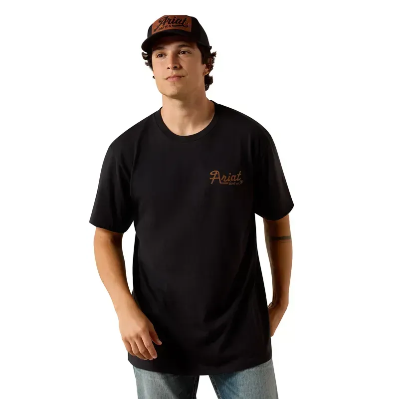 Ariat Cowmooflage Men's Tee - Black-1