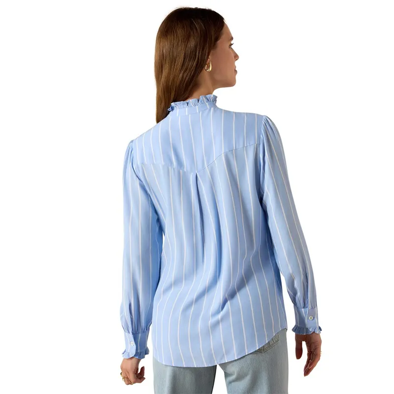 Ariat Country Cricklade Women's Blouse - Pacific Blue/Stripe-1