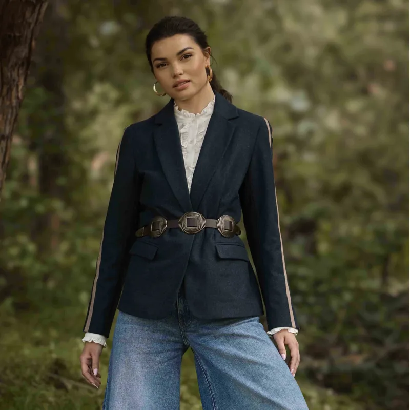 Ariat Dornie Women's Blazer - Navy-1