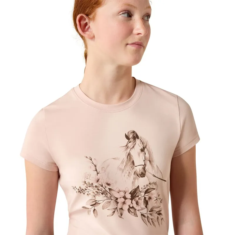 Ariat Ethereal Equine Youth T-Shirt - Sepia Rose-2