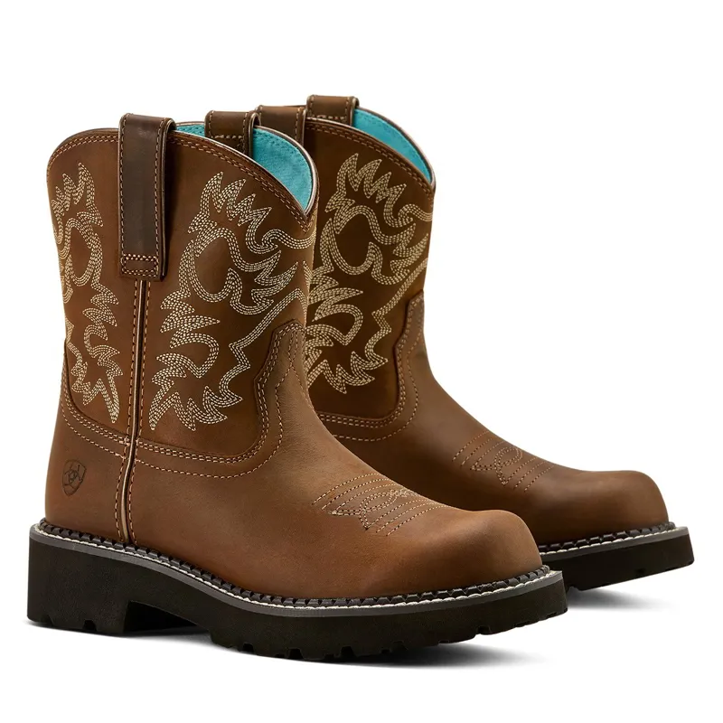 Ariat Womens Fatbaby Western Boots - Sassy Brown-3