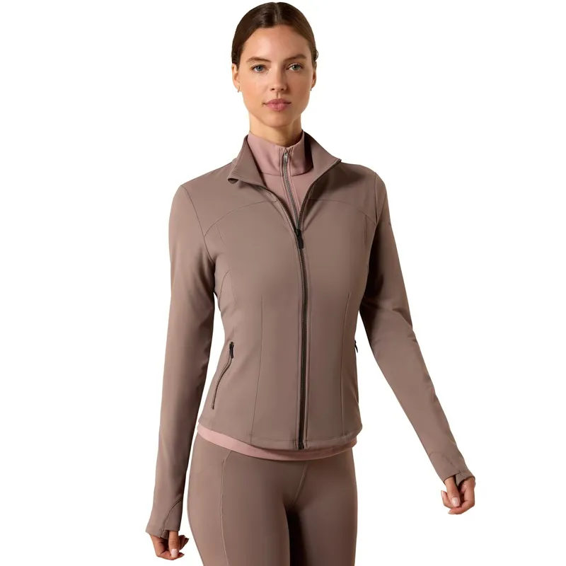 Ariat SolVeil Women's Full Zip Sweatshirt - Iron-1