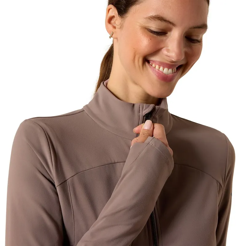 Ariat SolVeil Women's Full Zip Sweatshirt - Iron-4