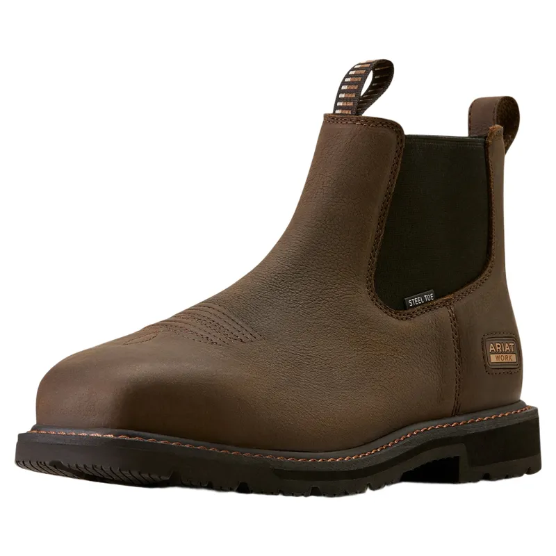 Ariat Groundrancher Steel Toe Men's Work Boots - Dark Brown