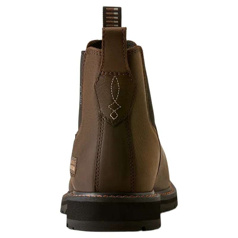Ariat Groundrancher Steel Toe Men's Work Boots - Dark Brown-2
