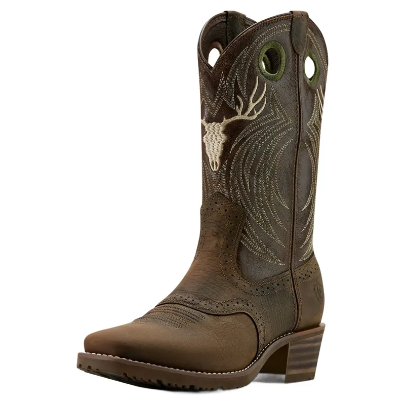 Ariat Hybrid Roughstock Antler Men's Western Boots - Wild Taupe