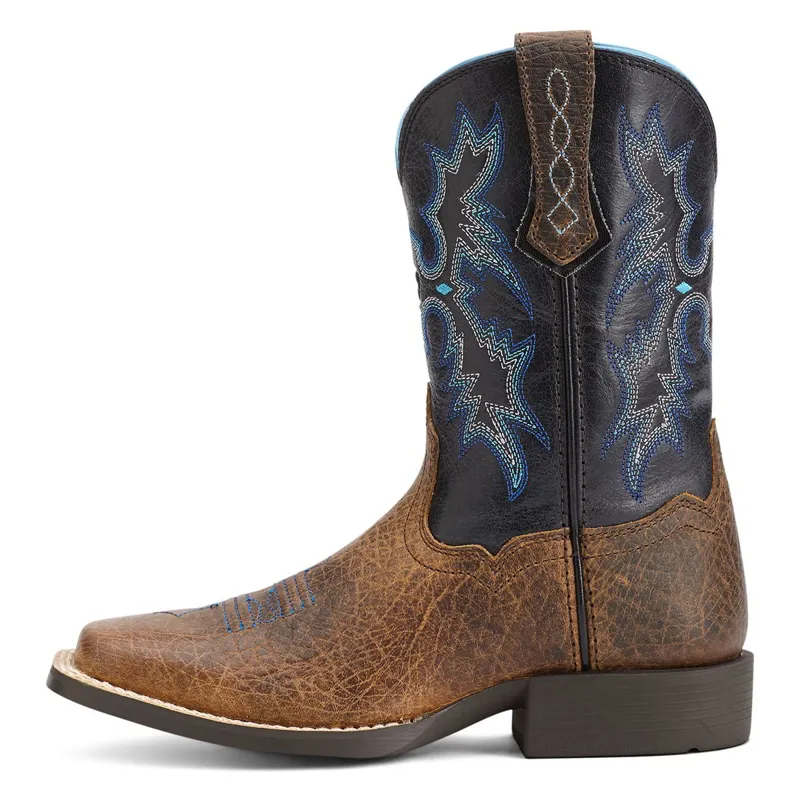 Ariat Tombstone Junior Western Boots - Earth/Black-2