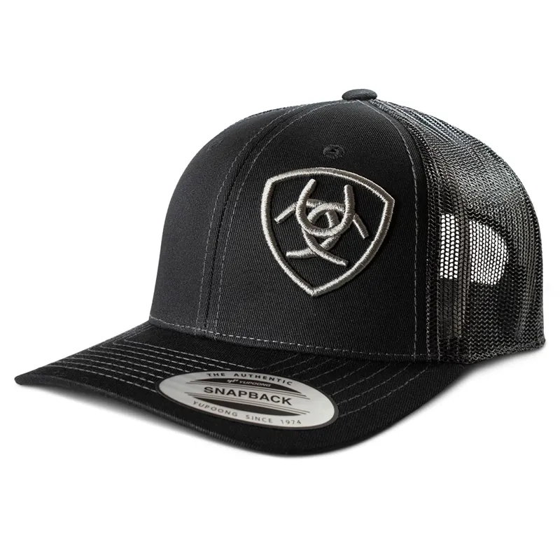 Ariat Loyal Junior Unisex Logo Snapback Cap - Black