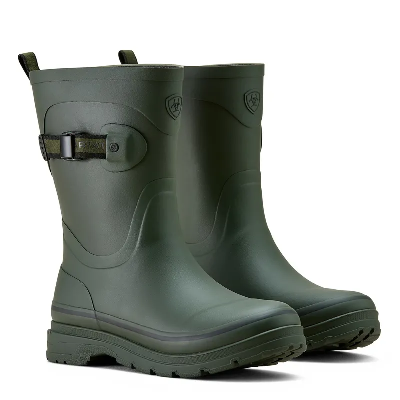 Ariat Kelmarsh Mid Women's Short Rain Boots - Dark Olive-3