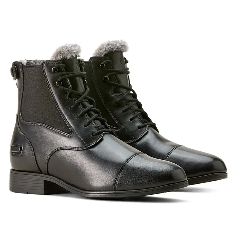 Ariat Kendall Women's Sherpa Back Zip Paddock Boots - Black-3