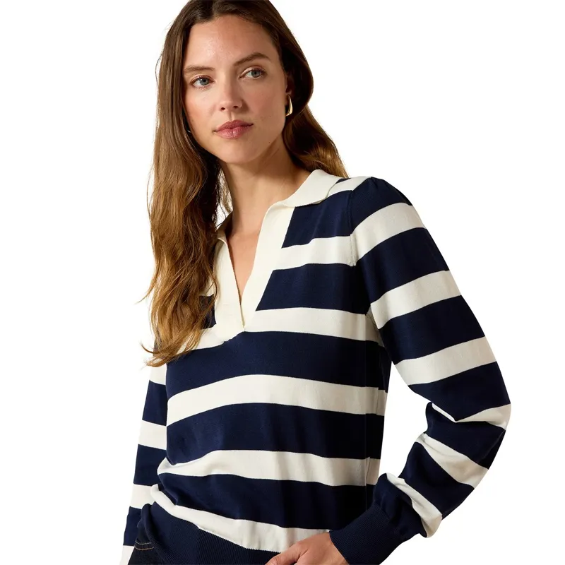 Ariat Country Langsett Women's Sweater - Navy Stripe-2