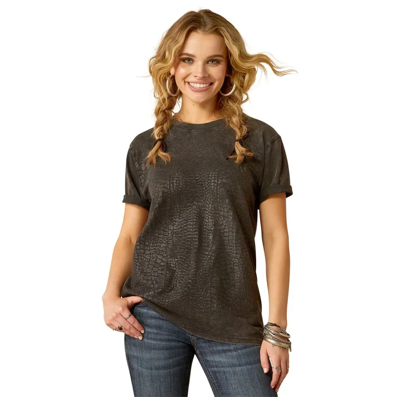 Ariat Later Gator Short Sleeve Women's Tee - Black