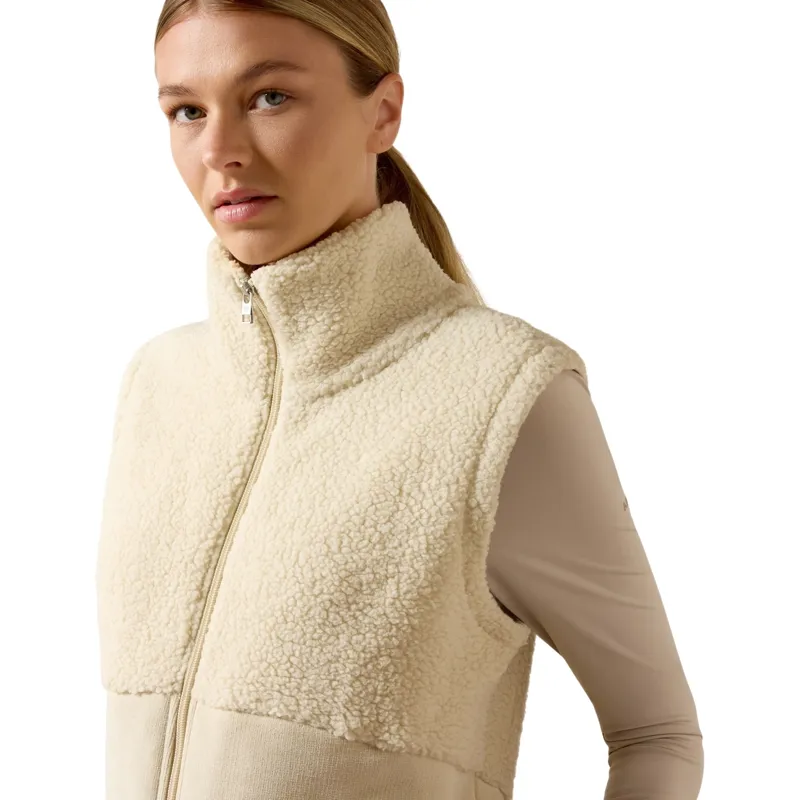 Ariat Laviolette Womens Full Zip Vest - Almond Milk-2