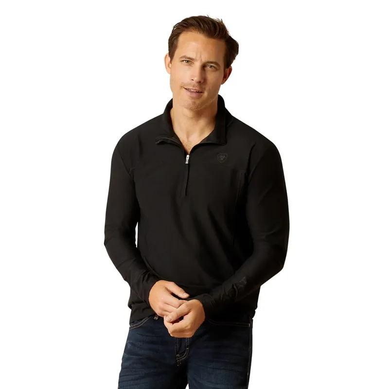 Ariat Lowell 3.0 1/4 Zip Men's Base Layer - Black