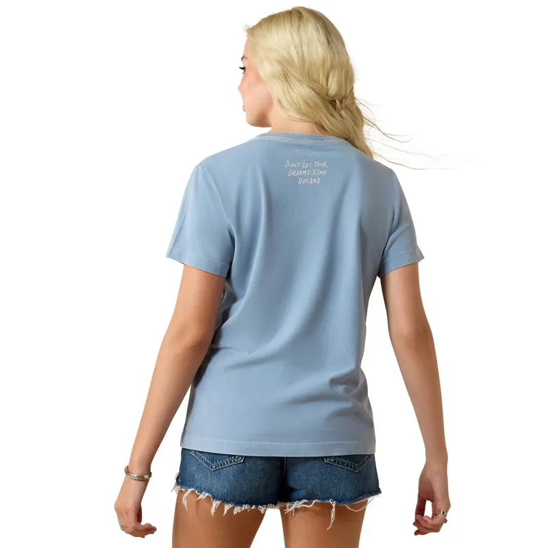 Ariat Lucky Dreams Women's T-Shirt - Ashleigh Blue-1
