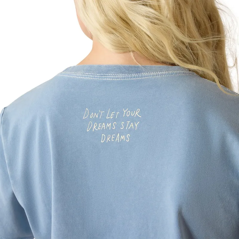 Ariat Lucky Dreams Women's T-Shirt - Ashleigh Blue-3