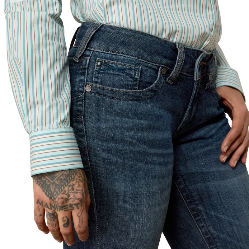 Ariat Luisa Women's Mid Rise Boot Cut Jeans - Pasenda-4