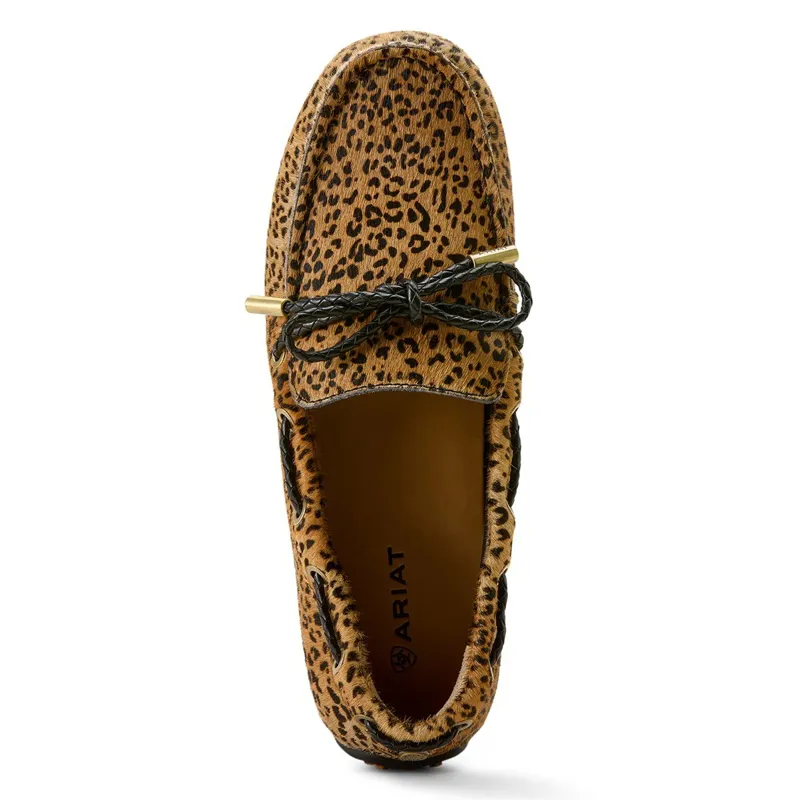 Ariat Margot Women's Driving Moccasins - Mini Cheetah Hair On-3