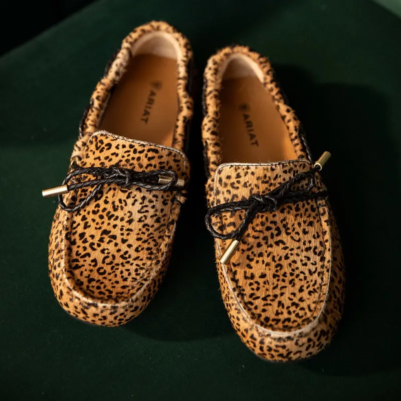 Ariat Margot Women's Driving Moccasins - Mini Cheetah Hair On-4