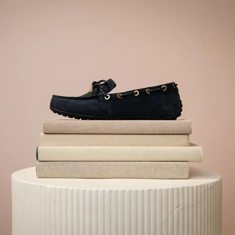 Ariat Margot Women's Driving Moccasins - Navy Suede-4