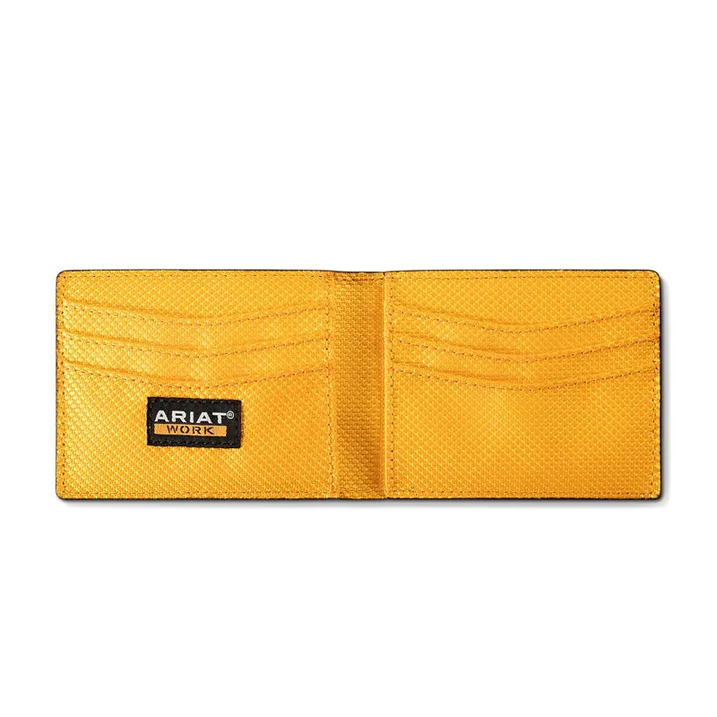 Ariat Work Canvas Bottle Opener Bifold Wallet - Black-1