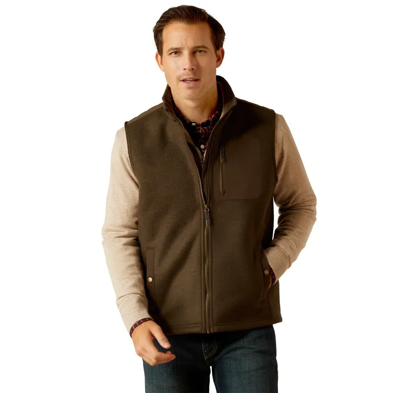 Ariat Country Millbrae Mens Vest - Earth