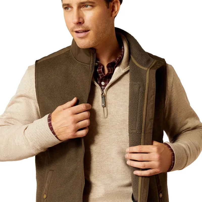 Ariat Country Millbrae Mens Vest - Earth-1