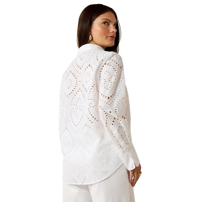 Ariat Country Millington Women's Blouse - White-1