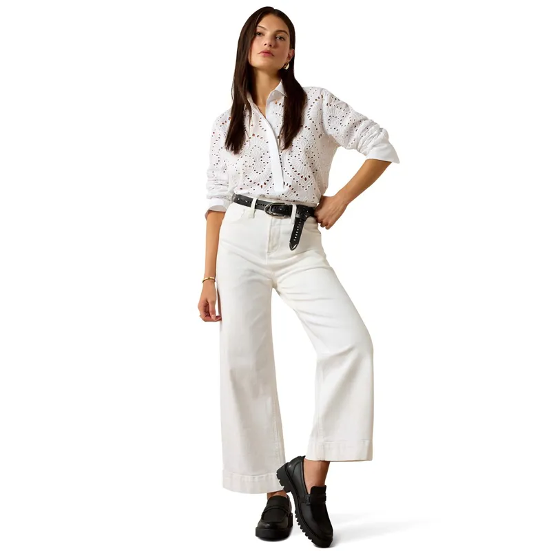 Ariat Country Millington Women's Blouse - White-3