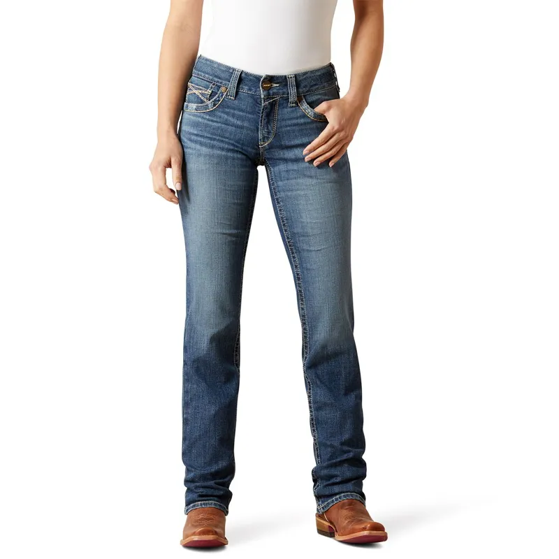 Ariat Estelle Women's Mid Rise Straight Leg Jeans - Blue