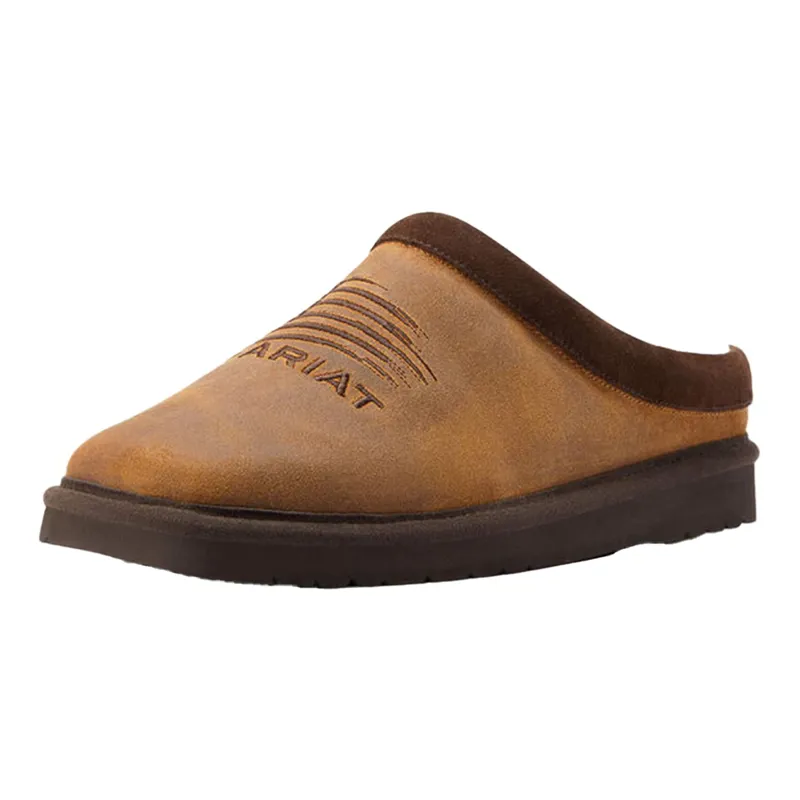 Ariat Patriot Men's Square Toe Slippers - Dusty Brown