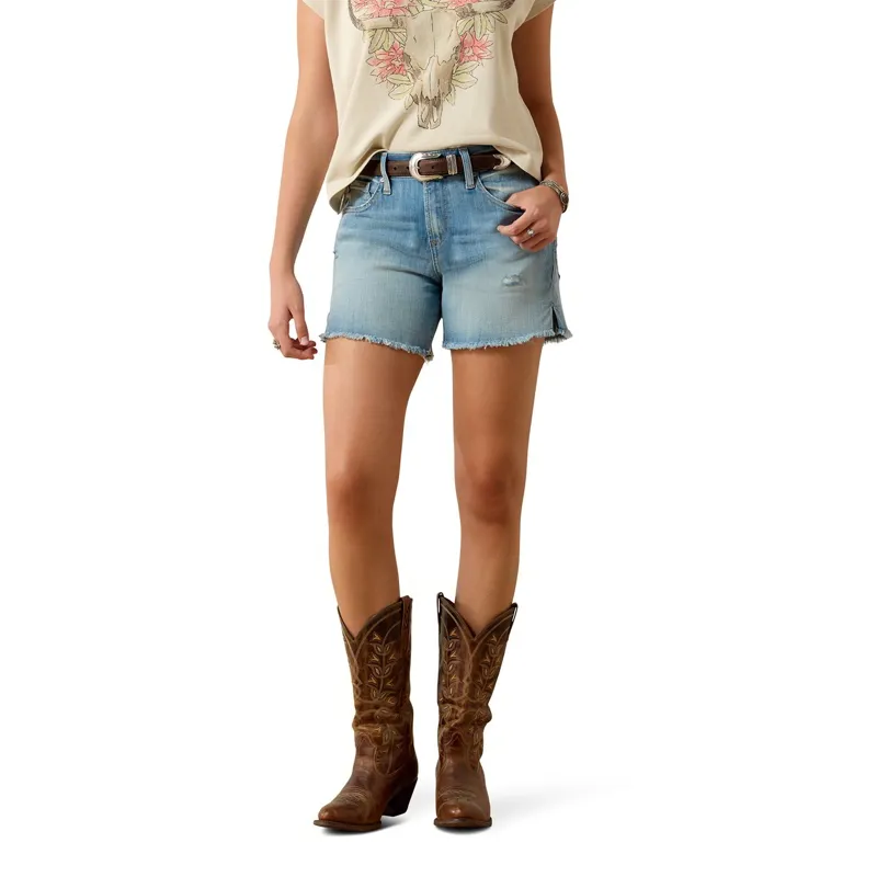 Ariat Jazmine Perfect Rise Women's Denim Shorts - Blue-2