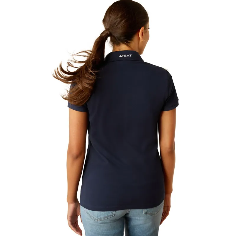 Ariat Prix 3.0 Womens Polo Shirt - Navy-1