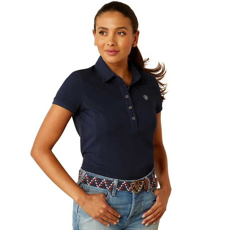 Ariat Prix 3.0 Womens Polo Shirt - Navy