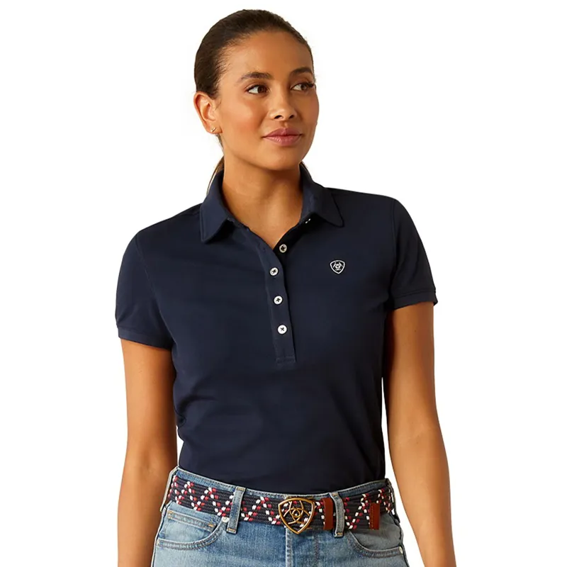 Ariat Prix 3.0 Womens Polo Shirt - Navy-2