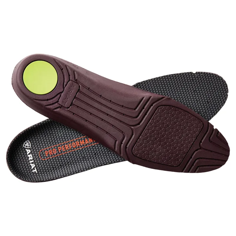 Ariat Pro Performance Men's Round Toe Insole - Charcoal