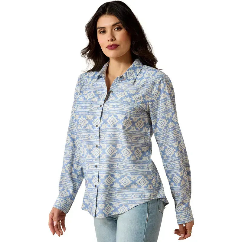Ariat Billie Jean Women's Shirt - Ashleigh Blue Crystal