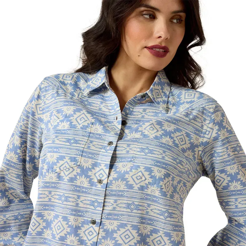 Ariat Billie Jean Women's Shirt - Ashleigh Blue Crystal-2