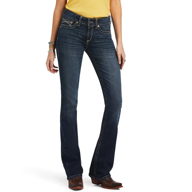 Ariat R.E.A.L. Perfect Rise Women's Lexie Boot Cut Jeans - Blue