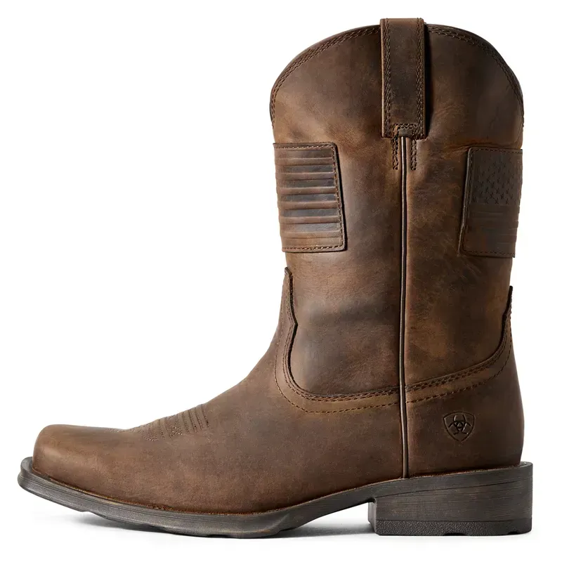 Ariat Rambler Patriot Men's Western Boots - Distressed Brown-2