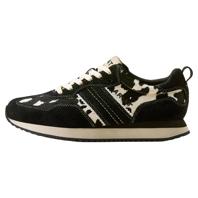 Ariat Ranch Runner Womens Sneakers - Black/White Hair On-6