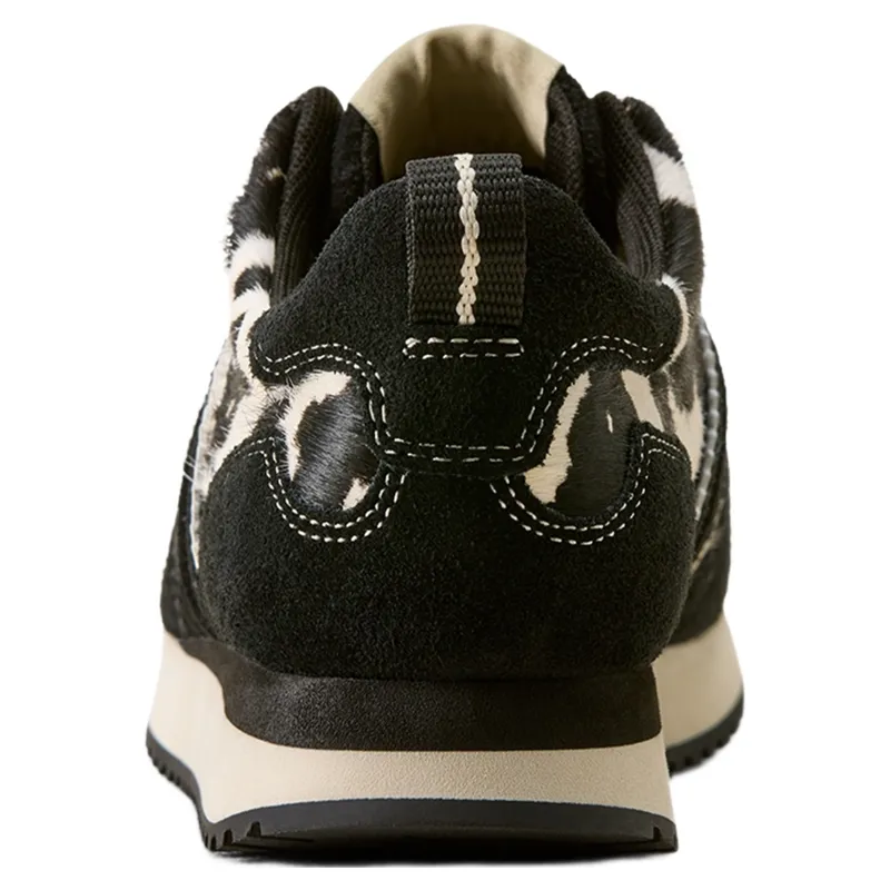 Ariat Ranch Runner Womens Sneakers - Black/White Hair On-3