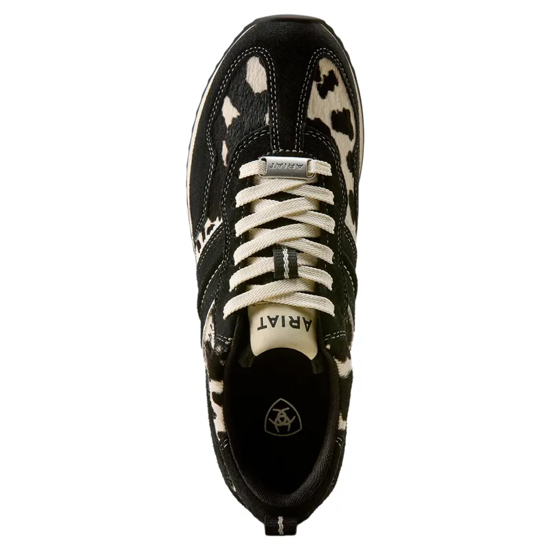 Ariat Ranch Runner Womens Sneakers - Black/White Hair On-2